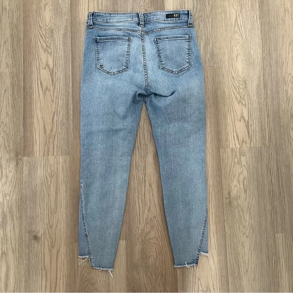KUT From The Kloth Connie Ankle Skinny Jeans Light Wash Size 10